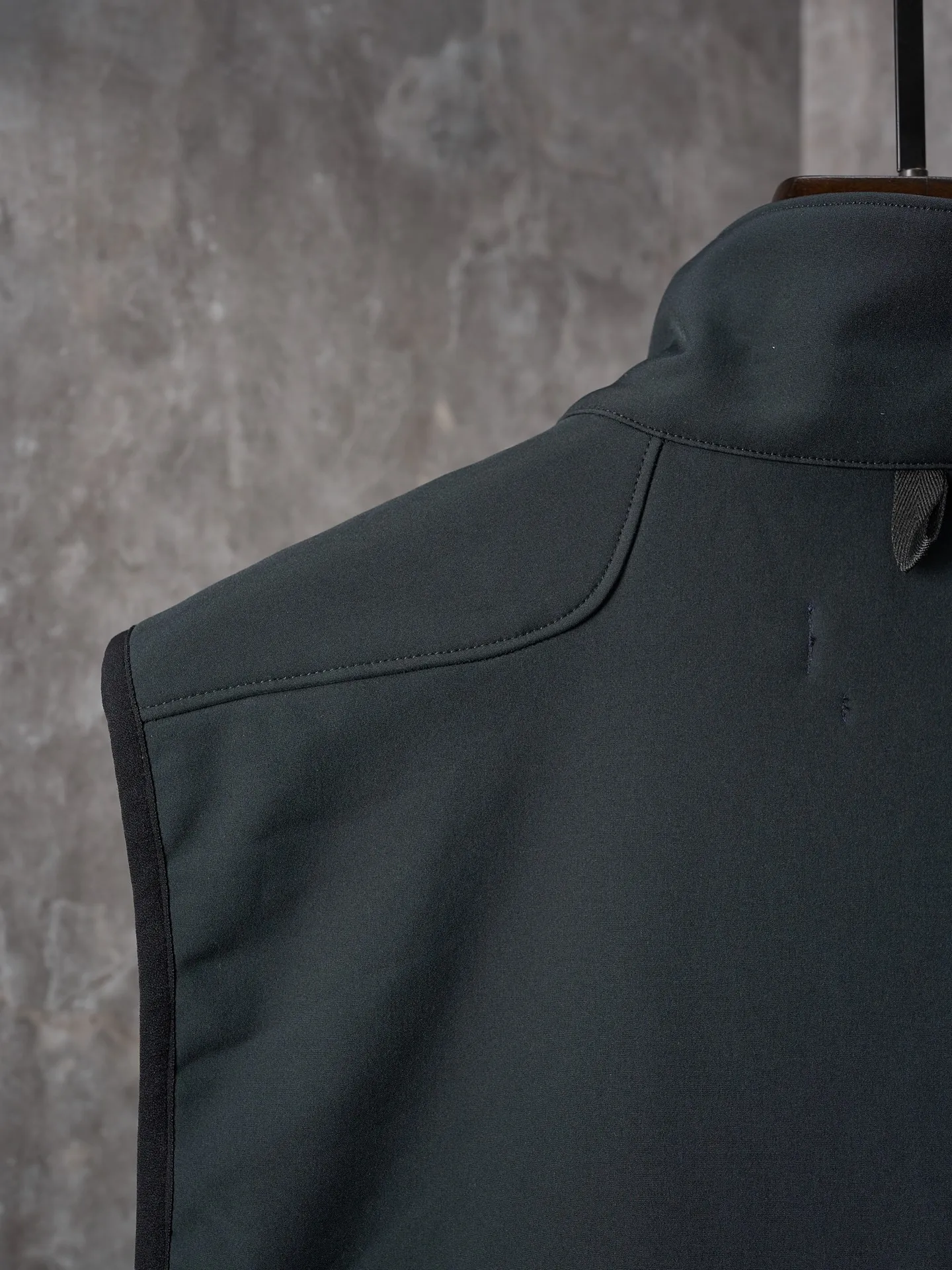 P380 Actual hanging auction】Ralph Lauren/Ralph Lauren technical fabric solid color logo embroidered zipper collar vest cardigan [Ready stock] XS S M L